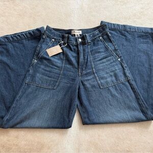 Madewell Indigo Wide-Leg Flare Jeans